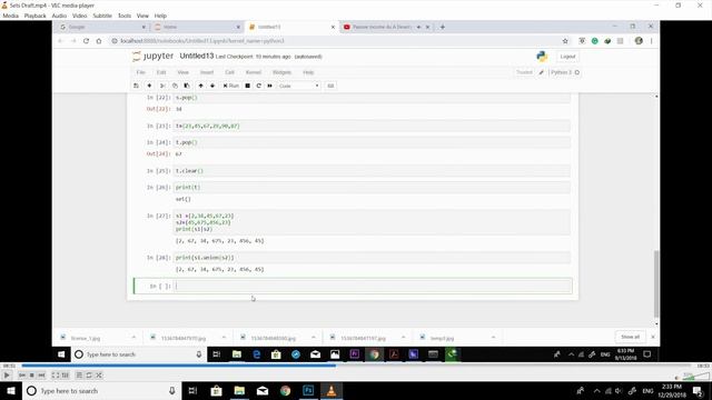 Sets in Python 3 смотреть онлайн