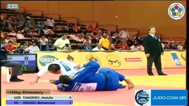 Judo Grand Prix Abu Dhabi 2011 +100kg TANGRIEV (UZB)-RODAKI (IRI) смотреть онлайн