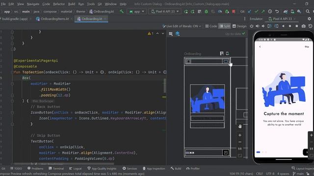 Walkthrough/Onboarding/App Intro Screen Design - Jetpack Compose UI UX 2022 смотреть онлайн