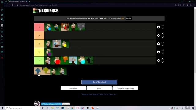 Devil Fruit Tier List Two Piece | Roblox смотреть онлайн