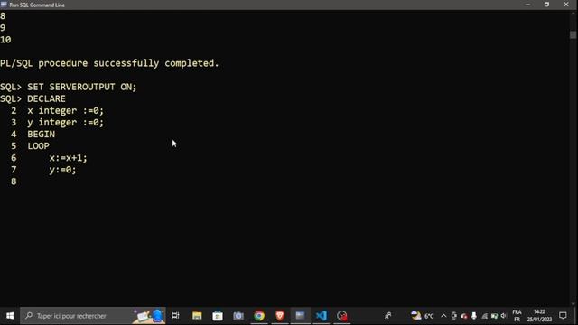PL-SQL - Loop , exit when , end loop.. смотреть онлайн
