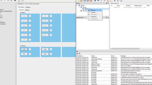 ADAM 63xx OPC UA data gjennom UaExpert utility смотреть онлайн