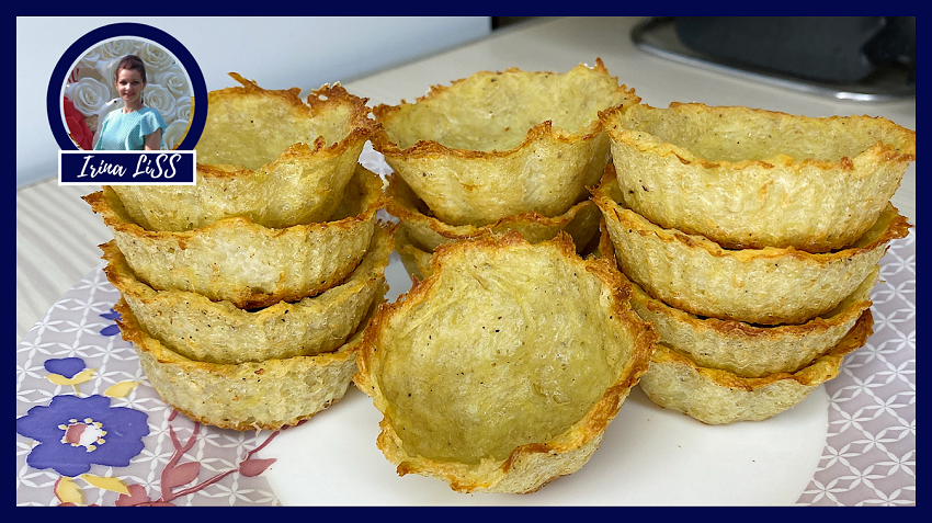 Экономно: Как сделать картофельное тесто для тарталеток и корзиночек (Закуски на праздничный стол) смотреть онлайн