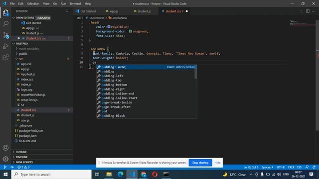Styling Component External Stylesheet in React JS (Hindi) | CSS stylesheets (Hindi) смотреть онлайн