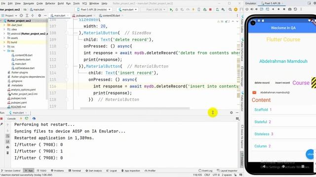 flutter - sqlite database part 2 #arabic смотреть онлайн