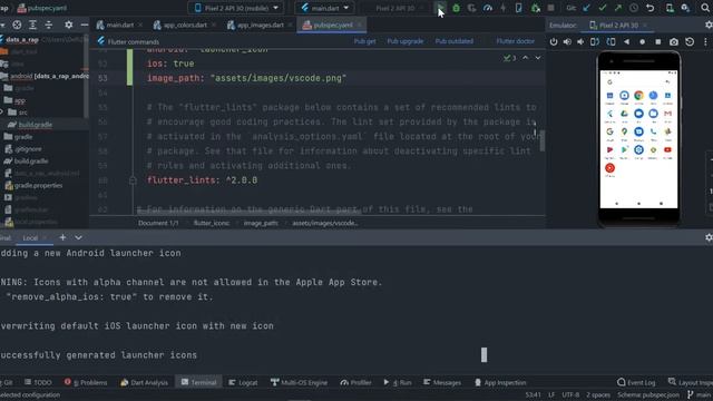 How to change app icon, name and package name in flutter app | Flutter beginner Tutorials | Flutter смотреть онлайн