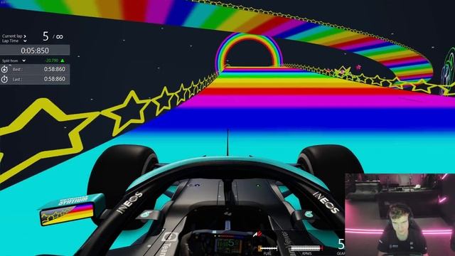 WHAT IF F1 CARS RACED ON RAINBOW ROAD? смотреть онлайн