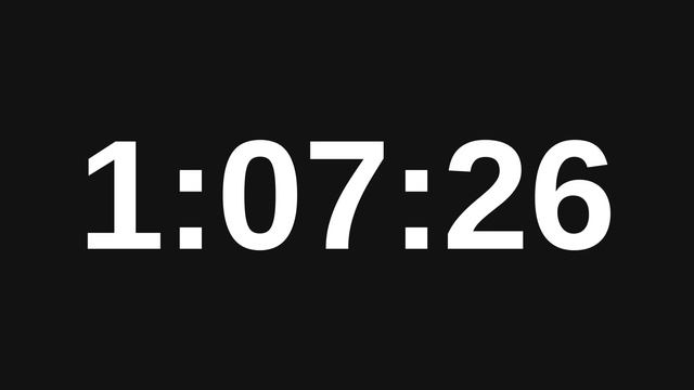 2 Hour 15 Minute Timer - 135 Minute Countdown Timer