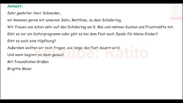 Deutsch Lernen | A2 | Einen Brief Schreiben