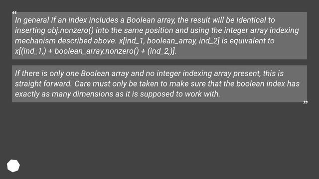 Explanation of boolean indexing behaviors смотреть онлайн