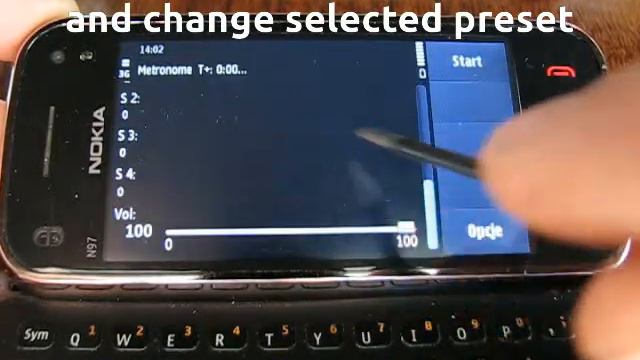 Bracha Metronome for mobile phones on Nokia N97 mini смотреть онлайн