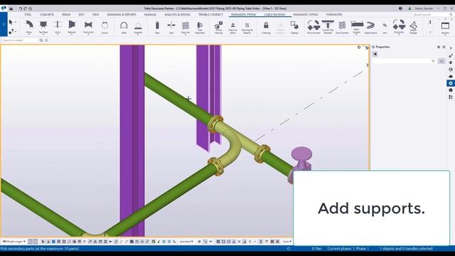 ParaMatic Piping Add-On for Tekla смотреть онлайн