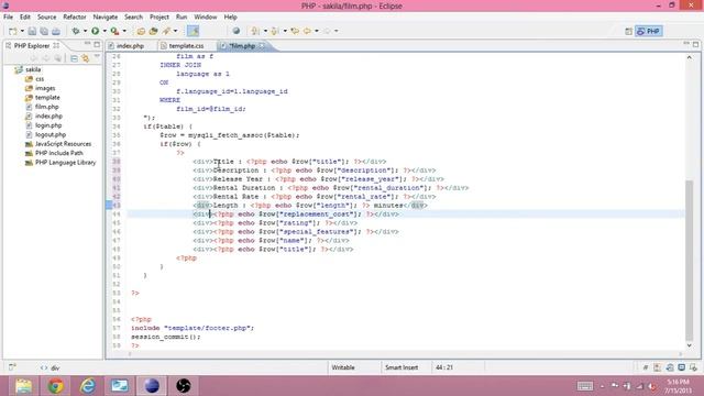 Learning PHP 12 - Film detail page - Foreign Key Selection смотреть онлайн