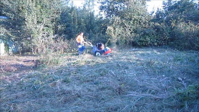 Косилка НЕВА КР-0,5 МОТОБЛОК НЕВА МБ32-Б (скос высокой травы), смотреть онлайн