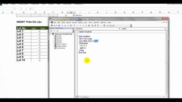 VBA Excel, Cơ bản bài 9.1 Lệnh Do while ... Loop. Thực hành nhân dữ liệu ra thành nhiều lần смотреть онлайн