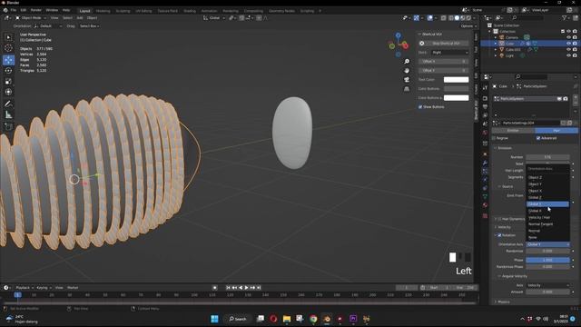 Blender Tutorial - How to set direction hair particle object смотреть онлайн