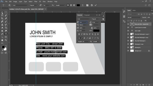 Fast Food Business Card - Photoshop Tutorial смотреть онлайн