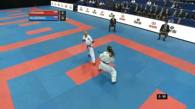 Финал Чемпионата России WKF 2017 в женском кумитэ до 50 кг смотреть онлайн
