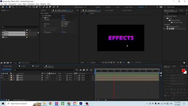 "After Effects Tutorial" Glitch Text Animation