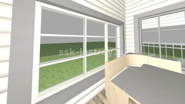 Баня в стиле хай тек «Нимфа» | Проект ССК-Лестрой смотреть онлайн