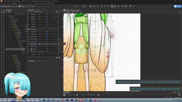 Lofi chill and Live2D Vtuber Model Rig Arm React & Clothing Physics смотреть онлайн