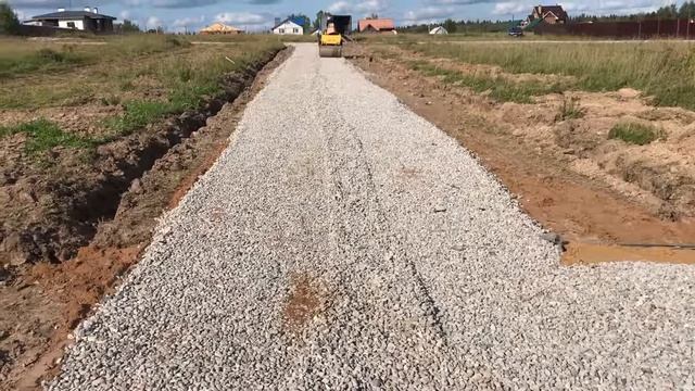 Строительство дороги в посёлке Соколово смотреть онлайн