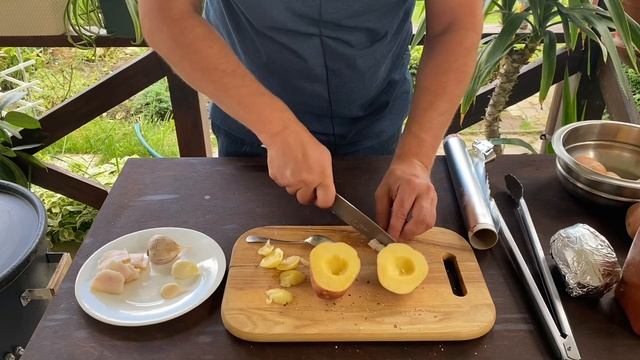 ЗАПЕЧЁННАЯ КАРТОШКА С САЛОМ смотреть онлайн