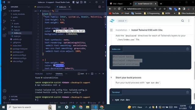 react tailwind css install in 2023 смотреть онлайн
