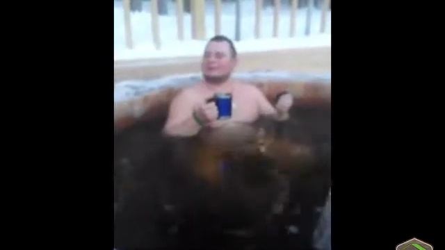 Крещенские купания в купели фурако от Woodel смотреть онлайн