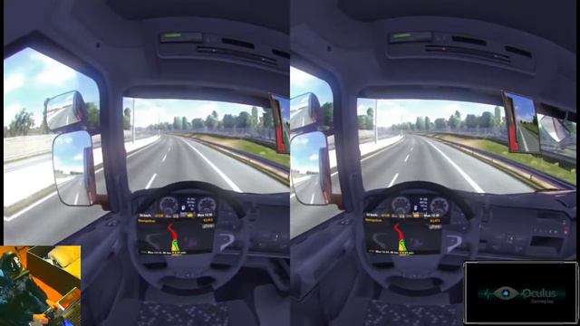 Euro Truck Simulator 2 in Virtual Reality 3D w/ the Oculus Rift смотреть онлайн