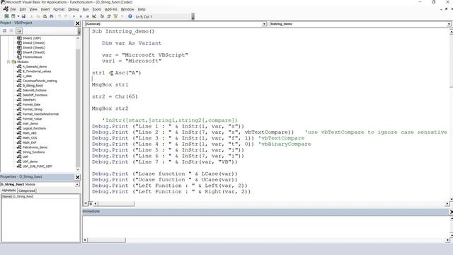 String functions in Excel VBA hindi смотреть онлайн