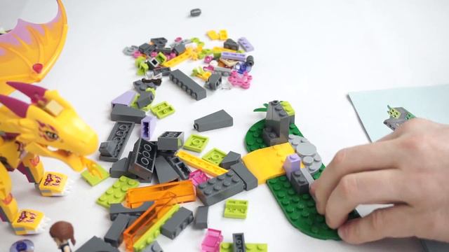 LEGO Elves 41175 Лавовая пещера дракона огня. Сборка и обзор смотреть онлайн