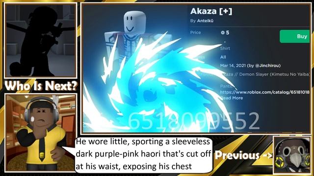 Demon Slayer: Kimetsu no Yaiba - Akaza Roblox Outfit Tutorial смотреть онлайн