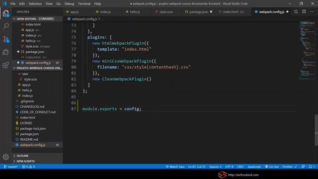 Cap 13 | #20 Curso Webpack: como passar parâmetros para o webpack.config смотреть онлайн