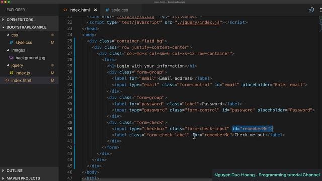 03-Build a responsive Login form using Bootstrap 4, HTML 5, CSS 3, validate JQuery смотреть онлайн