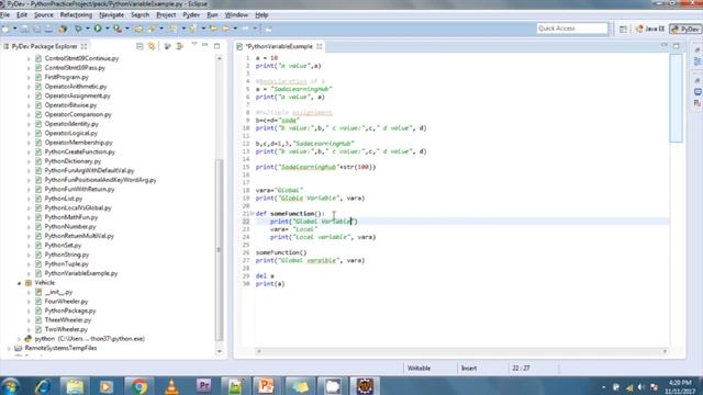 Lesson - 24 : Python3 - Python Function : Global variables vs local variables смотреть онлайн