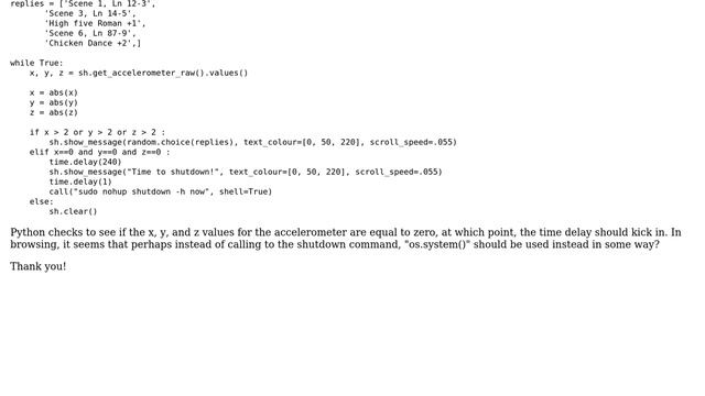 Raspberry Pi: Shutdown Raspberry Pi 2 with SenseHAT via Python script? смотреть онлайн