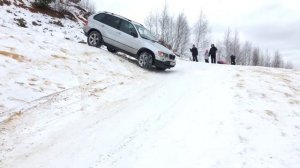Бмв X5 E53.Бездорожье,снег...