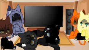 Реакция на котов воителей 1 часть 2?