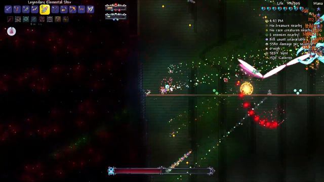 Terraria Calamity infernum mod multiplayer Poltergheist (Melee, Mage) смотреть онлайн