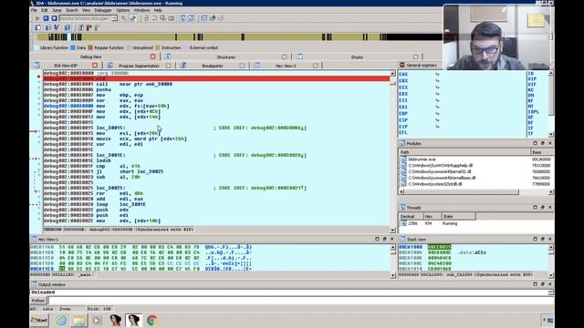 Debugging shellcode using BlobRunner and IDA Pro смотреть онлайн