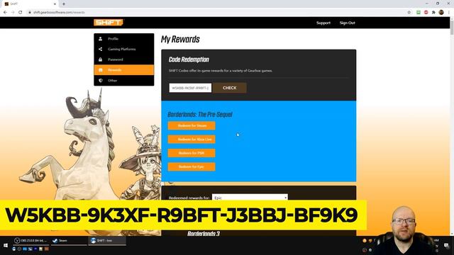 10 Golden Keys Borderlands the Pre-Sequel Shift Codes - All Platforms - Expires January 24, 2022 смотреть онлайн