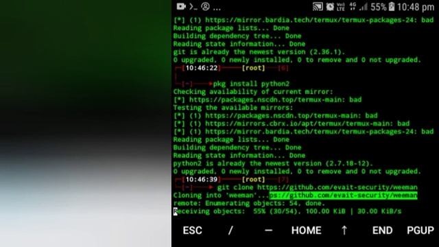 Termux weeman tools to enter victims phone anonymous prank dark side смотреть онлайн