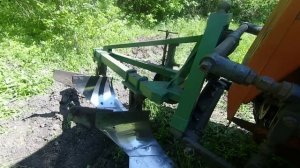 Трактор Т-16 с плугом Агрореммаш 2х25