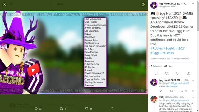 НОВЫЕ ПРОМОКОДЫ ЭГГХАНТ РОБЛОКС!!! Коды на робуксы и вещи РАБОЧИЕ 2021 коды на вещи смотреть онлайн