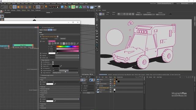 Getting to Know Toon Shader in Arnold Renderer for Cinema 4d | Tutorial #137 смотреть онлайн