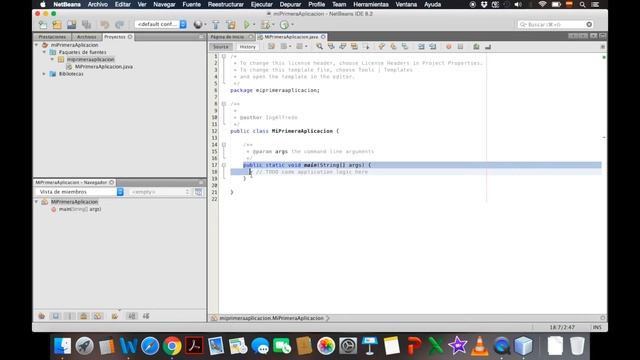 Estructura básica de un programa en Java con Netbeans смотреть онлайн