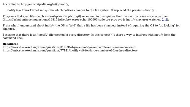 Unix & Linux: How does inotify work? смотреть онлайн