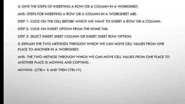 Editing A Worksheet | C 6 | #excel #questionanswer #class6 #computer #computerscience смотреть онлайн