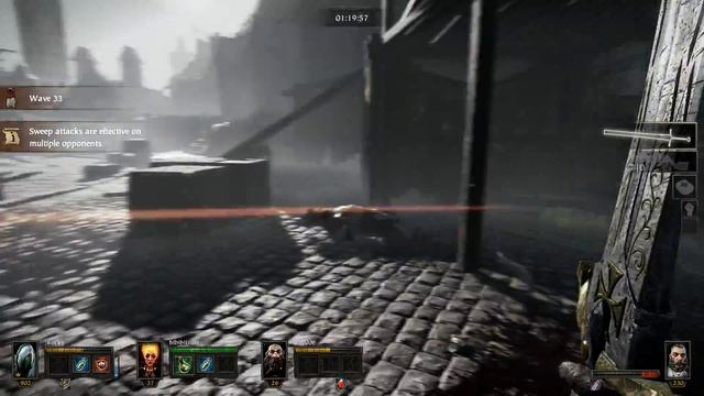 Warhammer: End Times. Vermintide. Мастер-класс по выживанию на площади от рандомов. смотреть онлайн